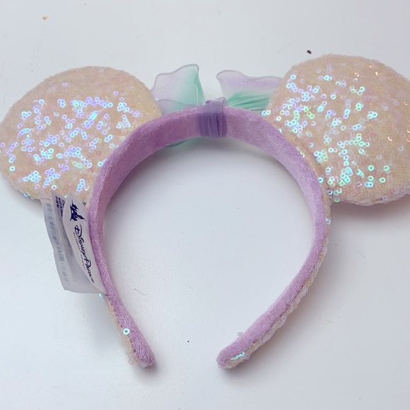 Disney Parks Minnie Pink Iridescent Sequin Ears - Picture 4 of 5